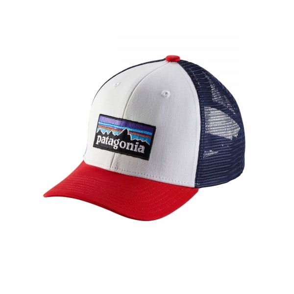 Kids' Patagonia Trucker Cap (P-6 Logo: White)