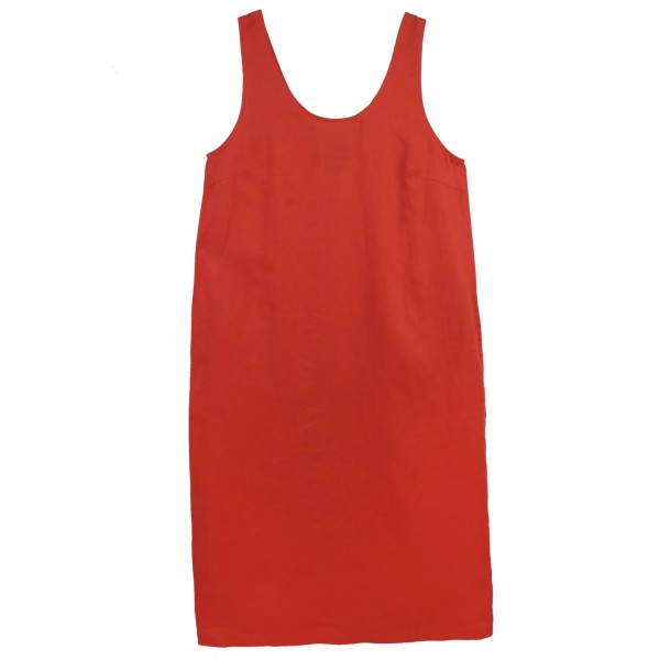 L.F.Markey Basic Linen Shift Dress (Vermillion)