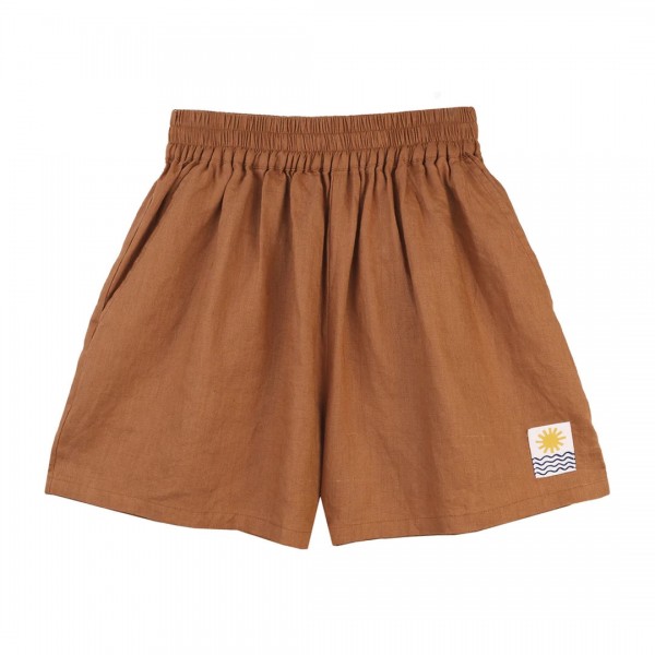 L.F.Markey Basic Linen Shorts (Chestnut)