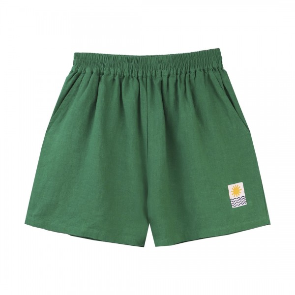 L.F.Markey Basic Linen Shorts (Grass)