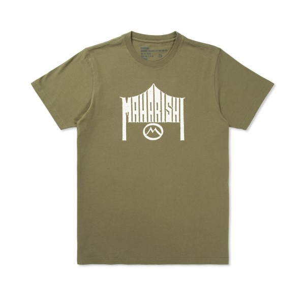 Maharishi 1995 Organic Cotton Jersey T-Shirt (Olive OG-107F/Temple Kay-One Print)