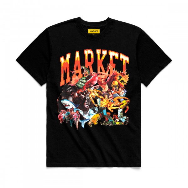 Market Arc Animal Mosh Pit T-Shirt (Black)