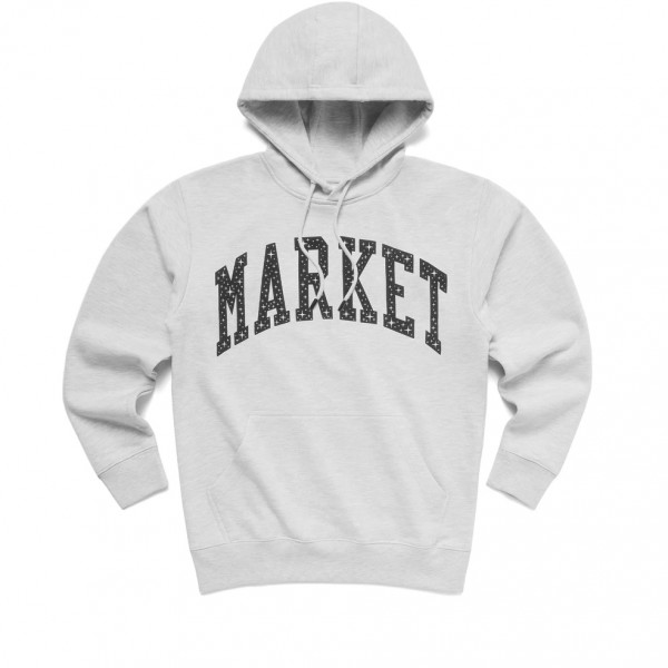 Market Puff Arc Pullover Hooded Sweatshirt (Ash)