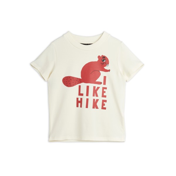 Mini Rodini Beaver Hike T-Shirt (Off White)