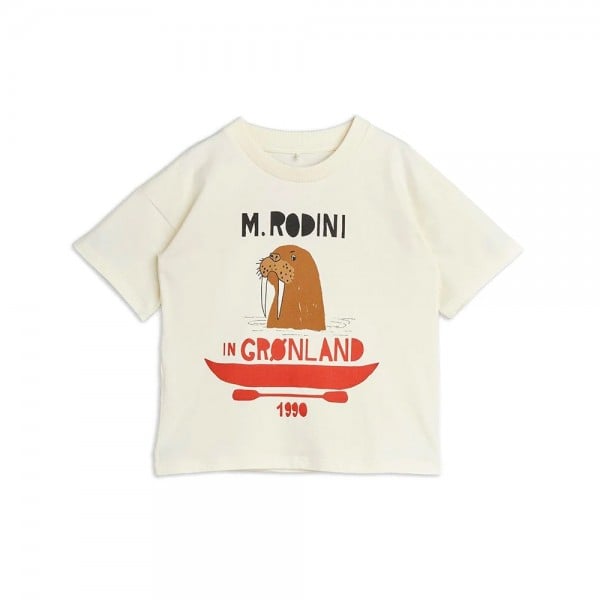 Mini Rodini Walrus SP T-Shirt (Off White)