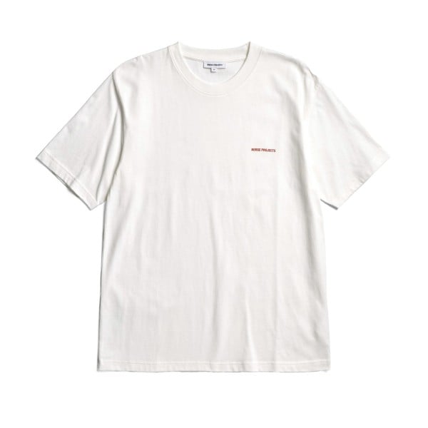 Norse Projects Johannes Organic NORSE Logo T-Shirt (White)