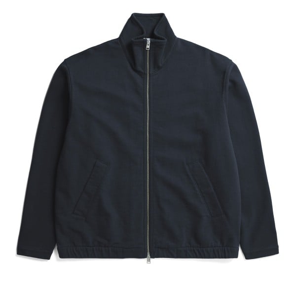 Norse Projects Bjorn Relaxed Organic Loopback Track Jacket (Dark Navy)