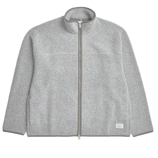 Norse Projects Bjorn Sherpa Wool Fleece Jacket (Grey Melange)