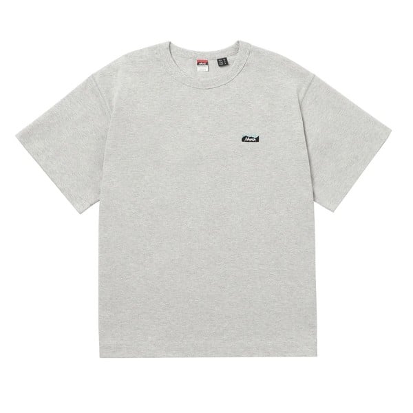 Nanga Eco Hybrid Box Logo Embroidery T-Shirt (A. Grey)
