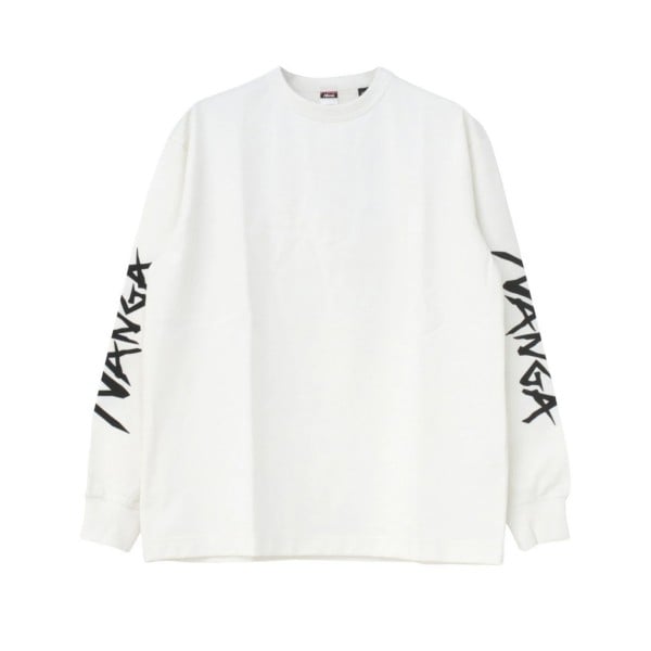 Nanga Eco Hybrid Sleeve Logo Long Sleeve T-Shirt (White)