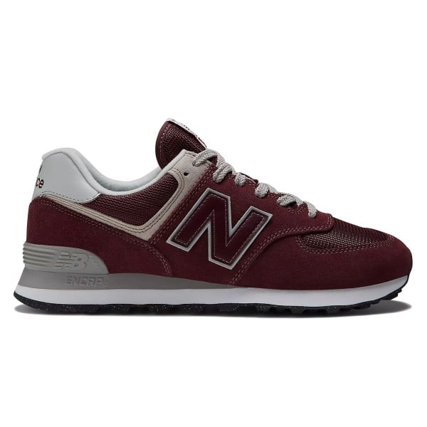 New Balance 574 (Burgundy/White)