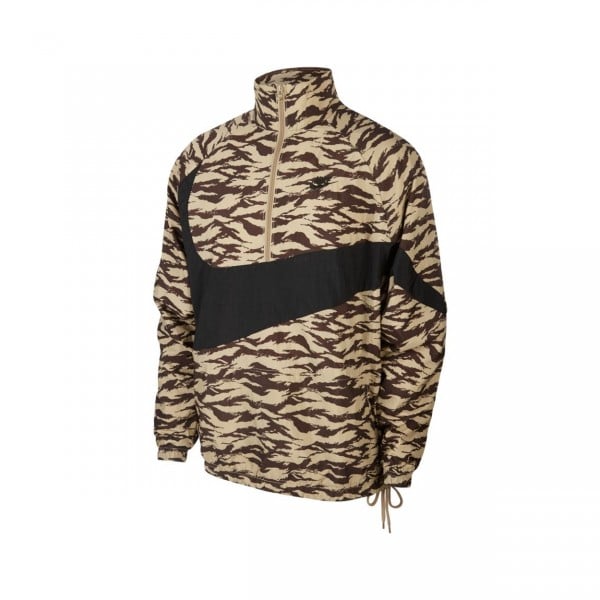 Nike AOP VW Woven Swoosh Jacket (Khaki/Black/Black)