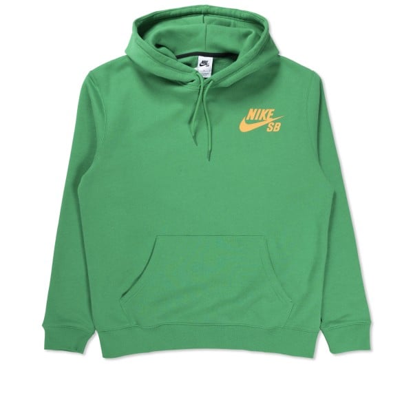 Nike SB Icon Pullover Hooded Sweatshirt (Lucky Green/Orange)