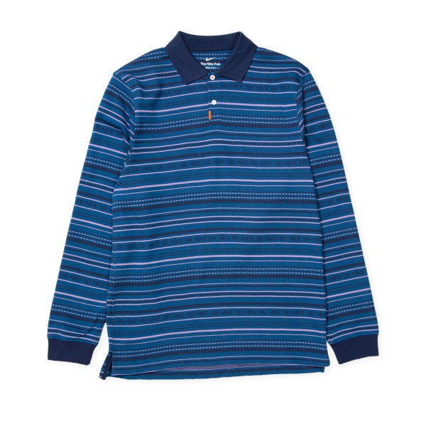 Nike SB Long Sleeve Polo Shirt 'Orange Label Collection' (Midnight Navy/Midnight Navy/Black)