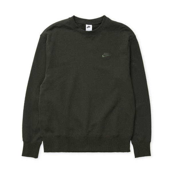 Nike Sportswear Classic Fleece Crew Neck Sweatshirt (Sequoia/Carbon Green)