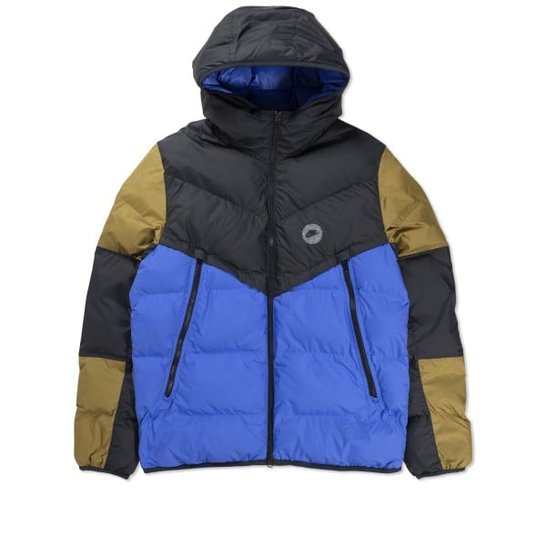 Nike Sportswear Storm-FIT Windrunner PRIMALOFT Jacket (Black/Medium Blue/Golden Moss)