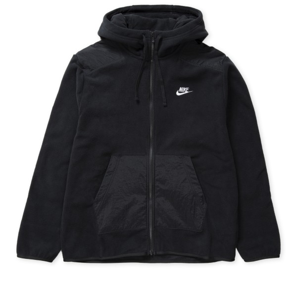 Nike Sportswear Style Essentials+ Full-Zip Hooded Fleece (Black/White)