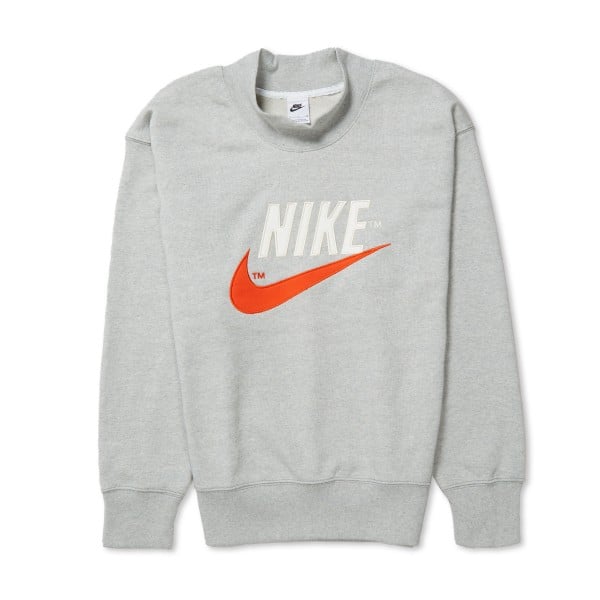 Nike Sportswear Trend Mock Neck Sweatshirt (Grey Heather)