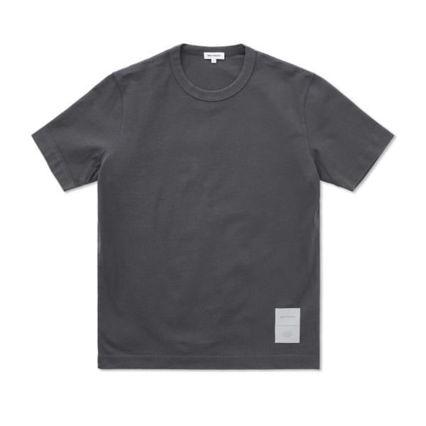 Norse Projects Holger Relaxed Organic Heavy Tab Series T-Shirt (Battleship Grey)