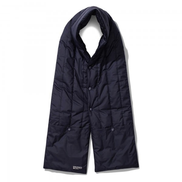 Norse Projects Pertex Quantum Snap Quilt Scarf (Dark Navy)
