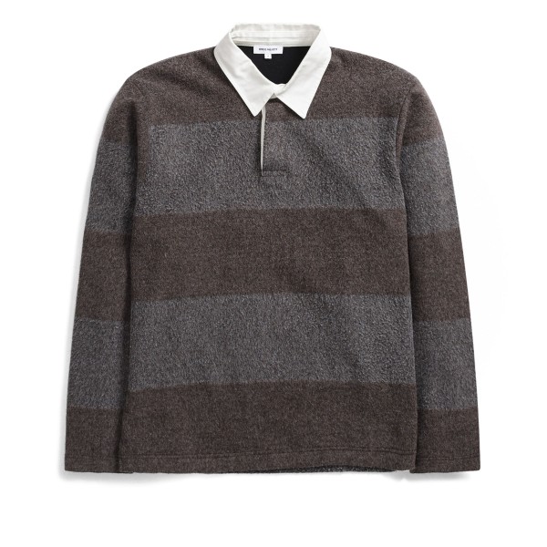 Norse Projects Ruben Brushed Jersey Rugby LS Leve polo Shirt (Espresso)