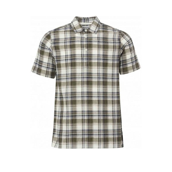 Norse Projects Theo Textured Check Shirt (Dried Olive)