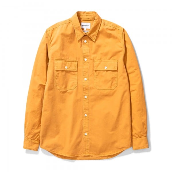 Norse Projects Villads Light Twill Shirt (Montpellier Yellow)