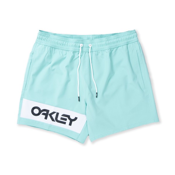 Oakley Beach Colour Block Shorts (Aqua Green)