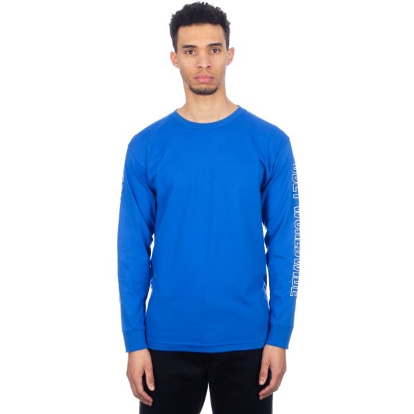 Obey Worldwide Outline Long Sleeve T-Shirt (Royal Blue)