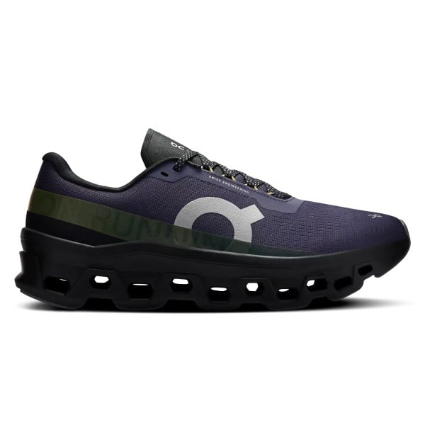 On Cloudmonster (Flint/Black)