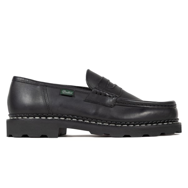 Paraboot Reims (Black Plained Leather/Genuine Rubber Sole)