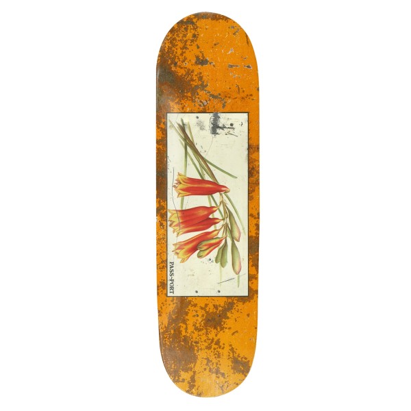 PASS~PORT Tin Floral Bells Skateboard Deck 8.5" (Yellow)
