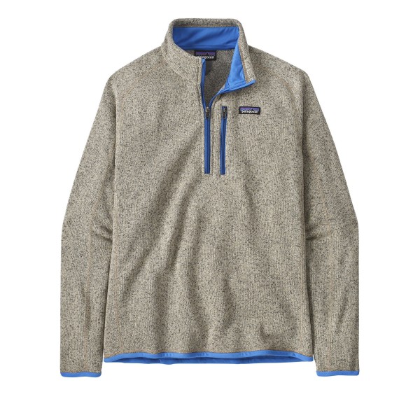 Patagonia Better Sweater 1/4-Zip Fleece (Oar Tan w/Vessel Blue)
