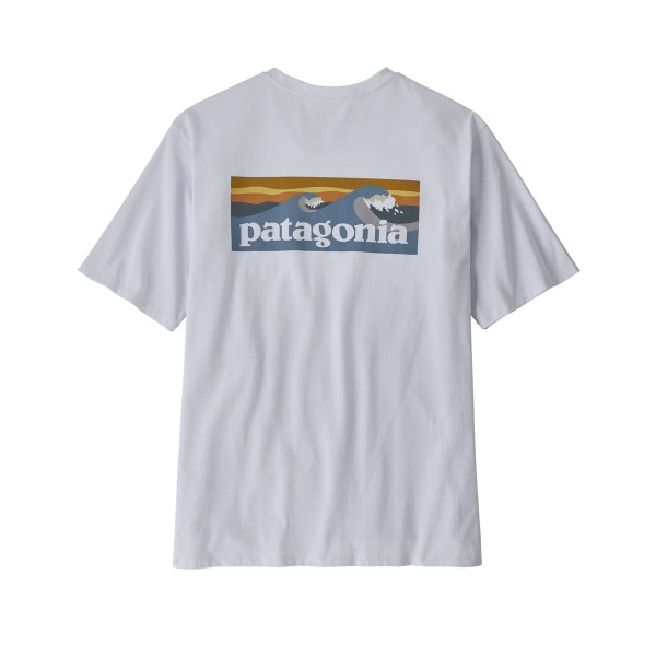 Patagonia Boardshort Logo Pocket Responsibili-Tee T-Shirt (White)