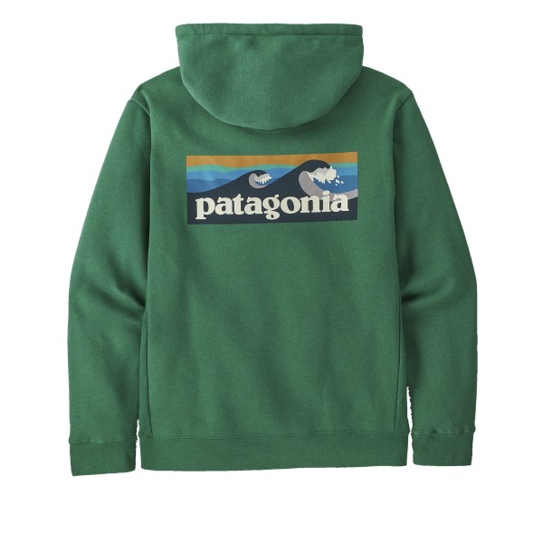 Patagonia Boardshort Logo Uprisal Pullover Hooded Sweatshirt (Gather Green)