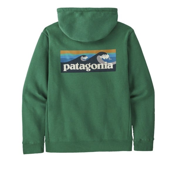 Patagonia Boardshort Logo Uprisal Pullpens Hooded Sweatshirt (Gather Green)