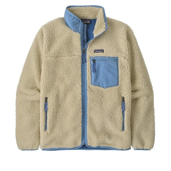 Patagonia Classic Retro-X Fleece Jacket (Dark Natural w/Shore Blue)