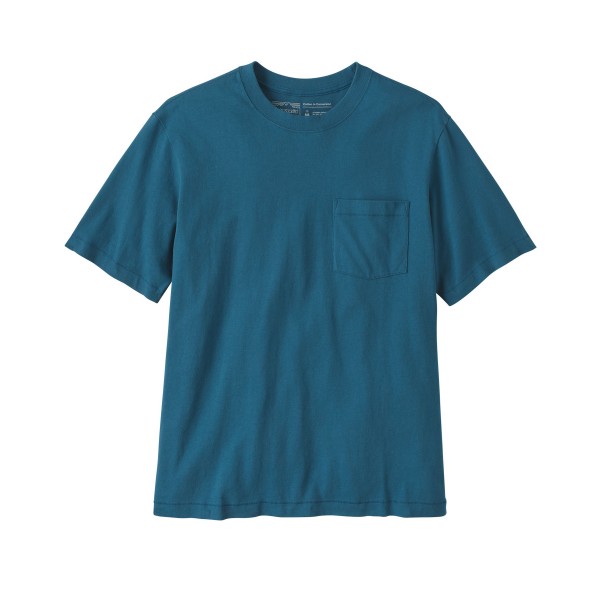 Patagonia Cotton in Conversion MW Pocket T-Shirt (Wavy Blue)