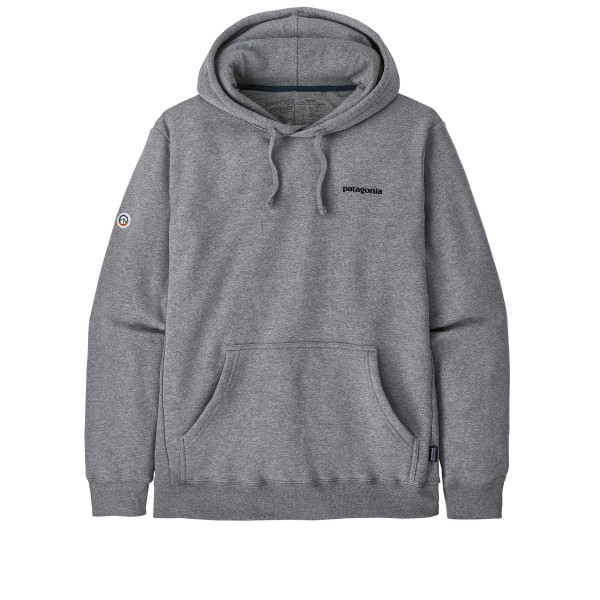 Patagonia Fitz Roy Icon Uprisal Pullover Hooded Sweatshirt (Gravel Heather)