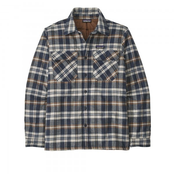 Patagonia Insulated Organic Cotton Midweight Fjord Flannel Shirt Jacket (Fields: New Navy)