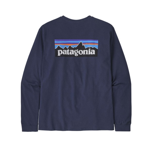 Patagonia P-6 Logo Responsibili-Tee Long Sleeve T-Shirt (Classic Navy)