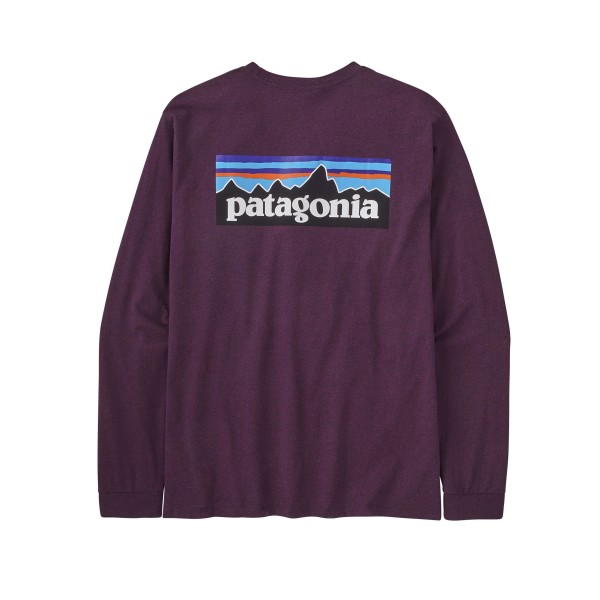 Patagonia P-6 Logo Responsibili-Tee Long Sleeve T-Shirt (Night Plum)