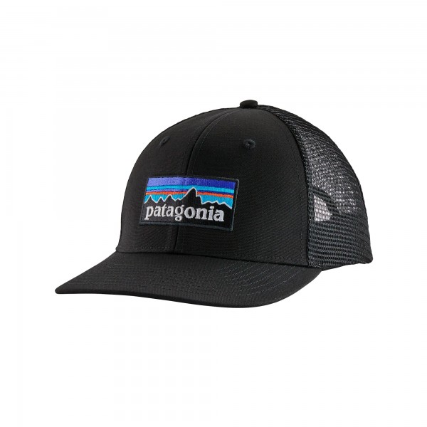 Patagonia P-6 Logo Trucker Cap (Black)