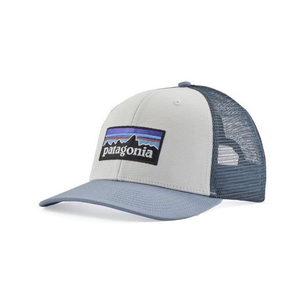 Patagonia P-6 Logo Trucker Cap (White w/Light Plume Grey)