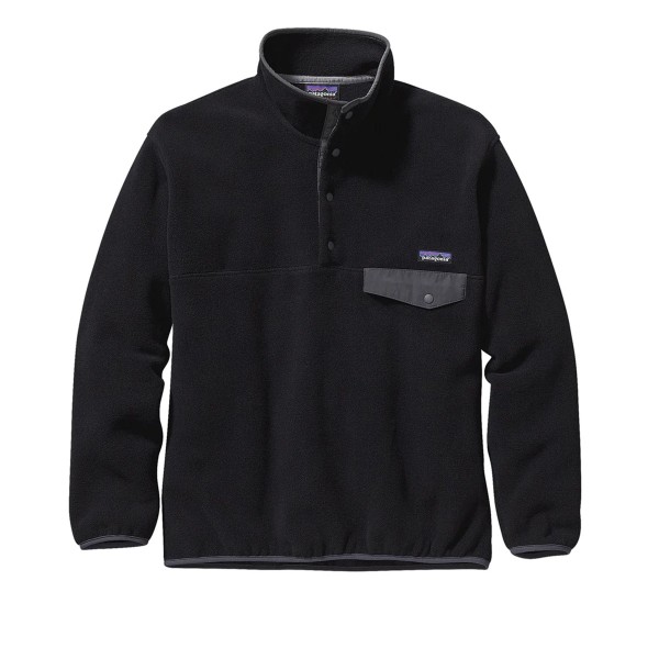 Patagonia Synchilla Snap-T Fleece Pullover (Black w/Forge Grey)