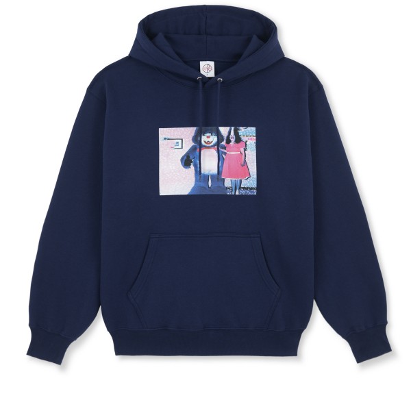 Polar Skate Co. Dave Pink Dress Pullover Hooded Sweatshirt (Dark Blue)