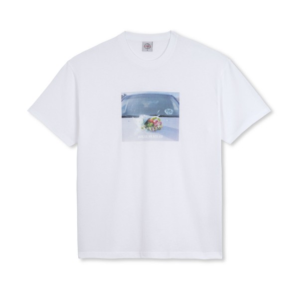 t shirt printed logo. Dead Flowers T-Shirt (White)