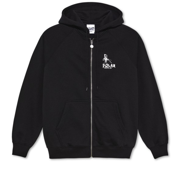 Polar Skate Co. Default Reaper Zip Hooded Sweatshirt (Black)