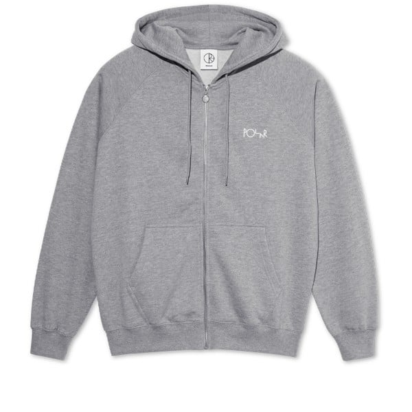 Polar Skate Co. Default Zip Hooded Sweatshirt (Heather Grey)