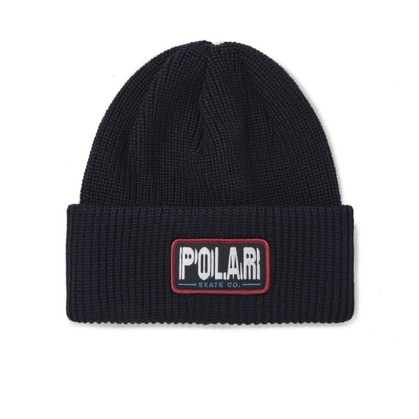 Polar Skate Co. Earthquake Merino Beanie (Navy)